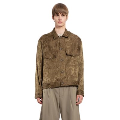 Song for the Mute Floral Jacquard Worker Jacket