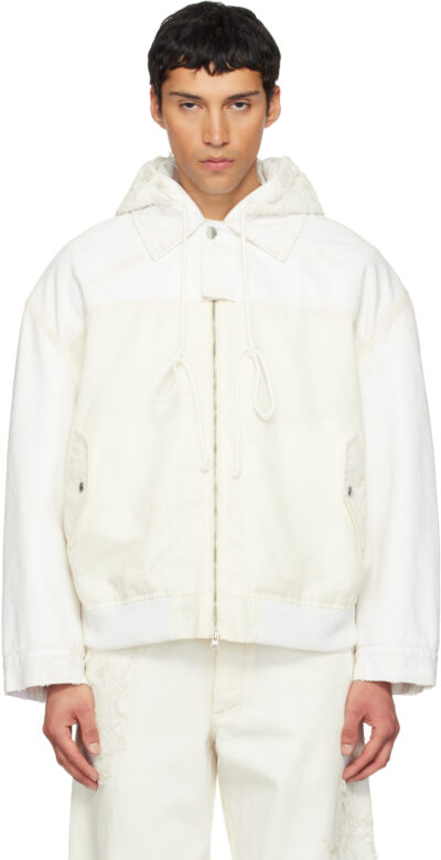 Song for the Mute Off-White TKL Edition Faded Denim Jacket