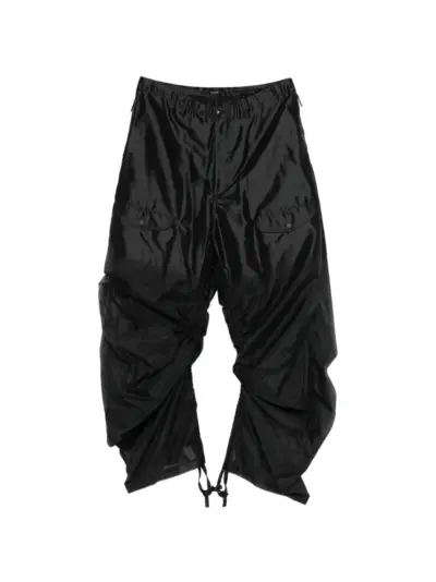 Taakk cargo drawstring trousers - Black