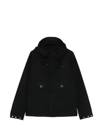 Ten C Esk hooded cotton jacket - Black