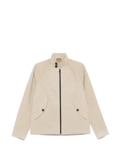 Ten C Tyne high-neck raglan-sleeve jacket - Neutrals