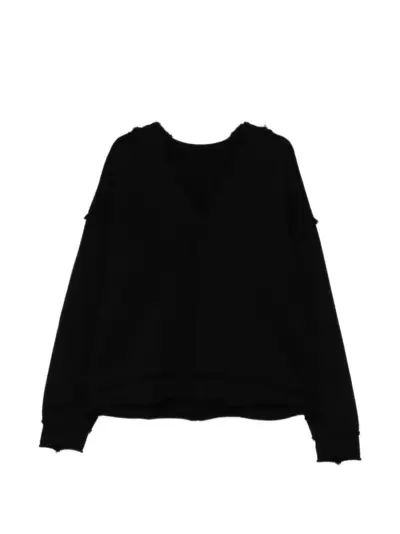 The Viridi-Anne fringed cardigan - Black