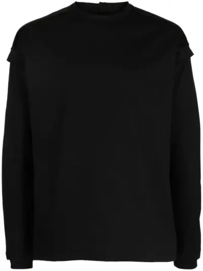 The Viridi-Anne long-sleeve cotton T-shirt - Black