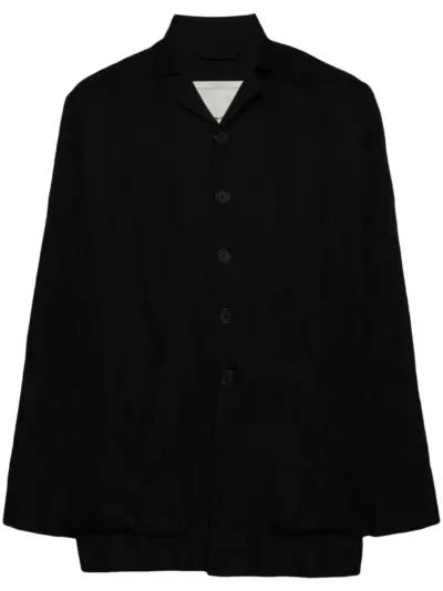 Toogood camp-collar shirt jacket - Black
