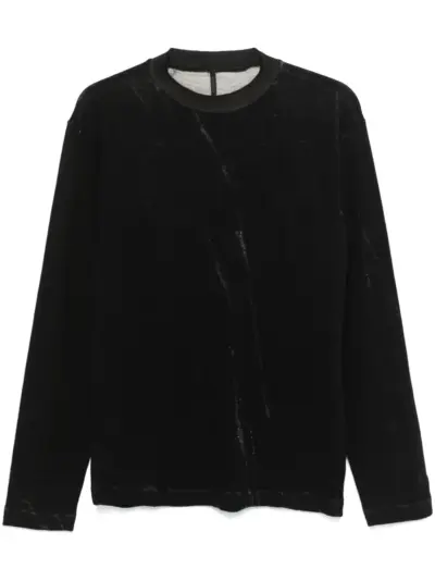 Transit jacquard virgin-wool sweater - Black