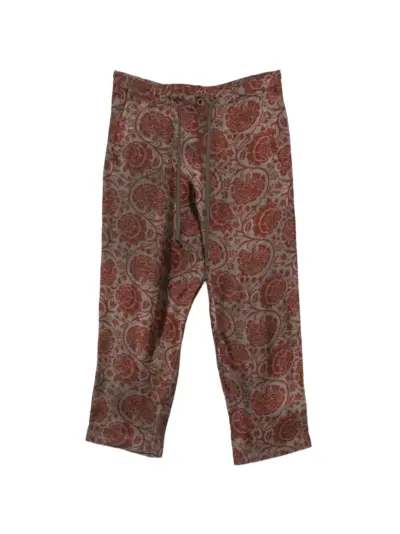 Uma Wang Perch floral-print drawstring trousers - Neutrals