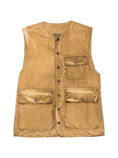 Uma Wang button flap-pocket vest - Neutrals