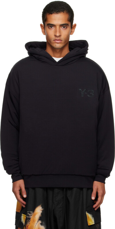 Y-3 Black Padded Hoodie