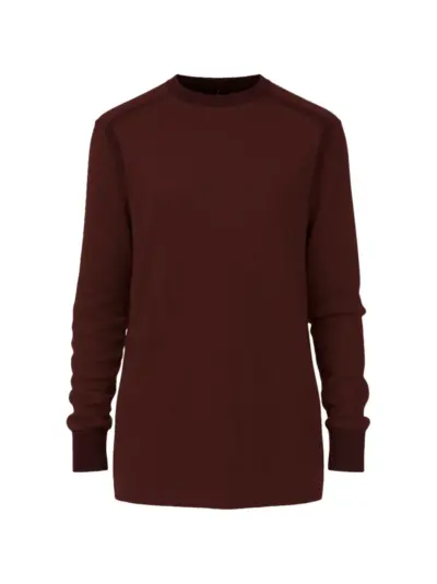 Y-3 Classic logo-detail knitted crewneck sweater - Red