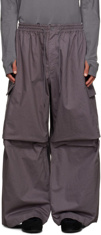 Y-3 Gray UT Twill Cargo Pants