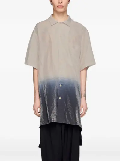 Y-3 dip-dye short-sleeve shirt - Neutrals
