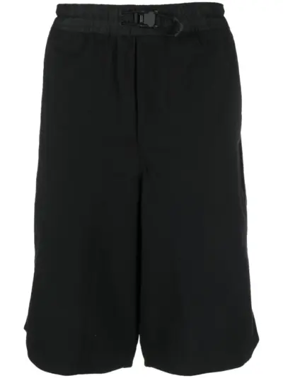 Y-3 drawstring bermuda shorts - Black