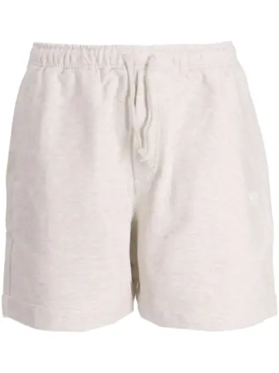 Y-3 drawstring jersey shorts - Grey