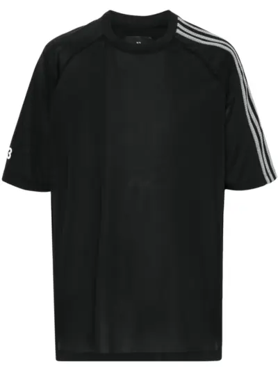 Y-3 logo-print T-shirt - Black