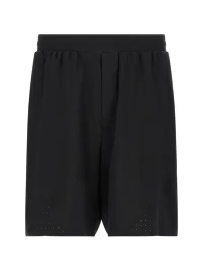 Y-3 perforated track shorts - Black