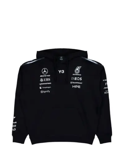 Y-3 x Amg cotton hoodie - Black