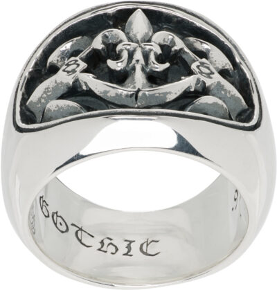 YOHJI YAMAMOTO Lily-Anchor Oval Ring