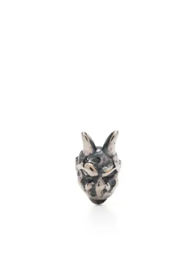 Yohji Yamamoto Gargoyle single earring - Silver