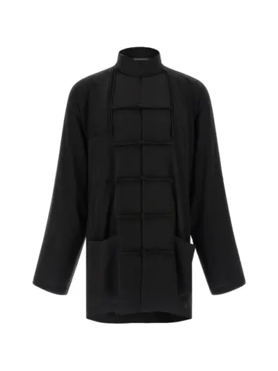 Yohji Yamamoto Ta Tuxedo China blazer high-neck jacket - Black