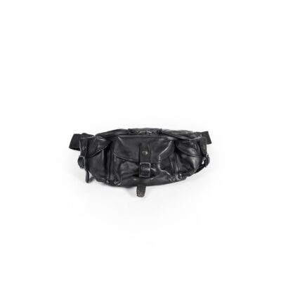 Yohji Yamamoto YOHJI YAMAMOTO MAN BLACK FANNY PACKS