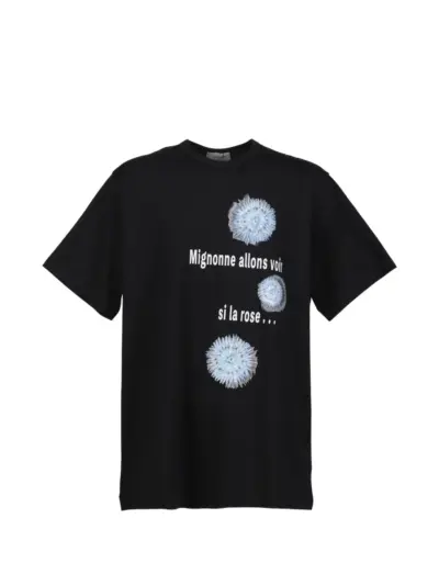 Yohji Yamamoto graphic-print T-shirt - Black