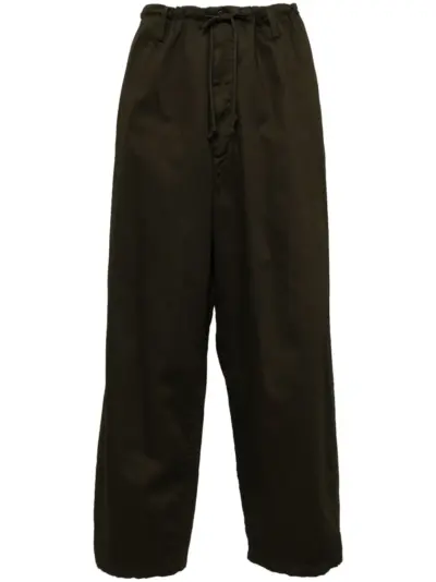 Yohji Yamamoto loose-fit trousers - Green