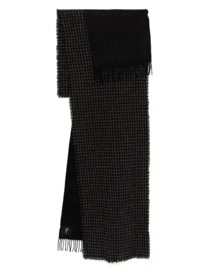Yohji Yamamoto panelled scarf - Black