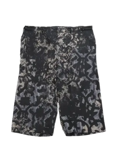 Yohji Yamamoto patterned trousers - Black