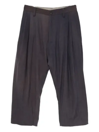Ziggy Chen dyed wide-leg trousers - Blue