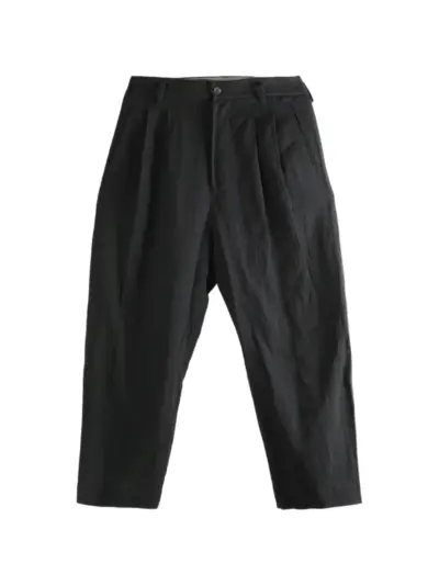 Ziggy Chen pleated trousers - Black