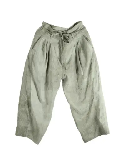 Ziggy Chen pleated trousers - Green