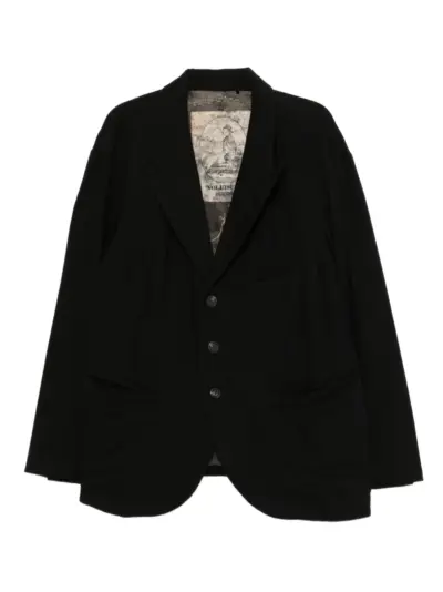 Ziggy Chen single-breasted blazer - Black