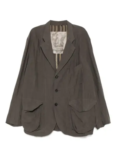 Ziggy Chen single-breasted blazer - Grey