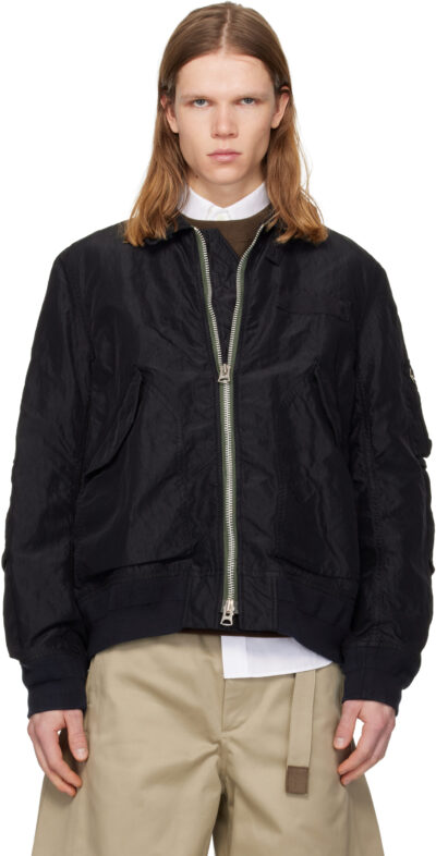 sacai-Black-Treated-Nylon-