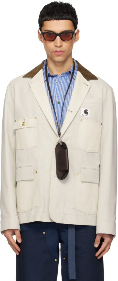 sacai Off-White Carhartt WIP Edition Suiting & Duck Blazer