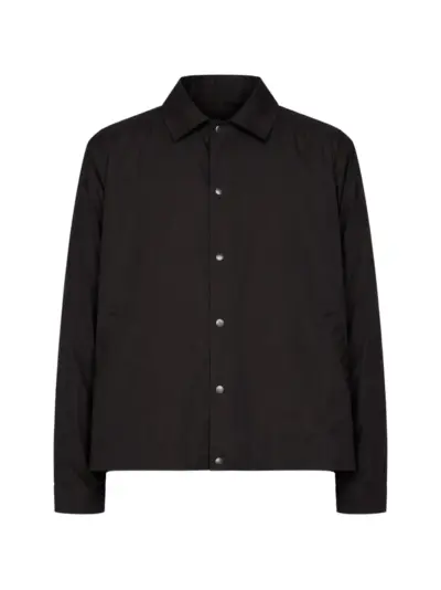 sacai poplin shirt jacket - Black