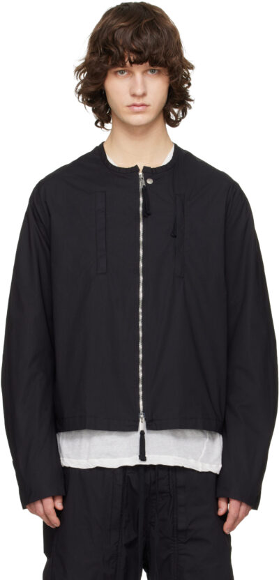 thom/krom Black Bomber Jacket