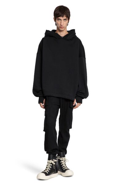 thom/krom Cotton Jersey Hoodie with Hand Gaiters