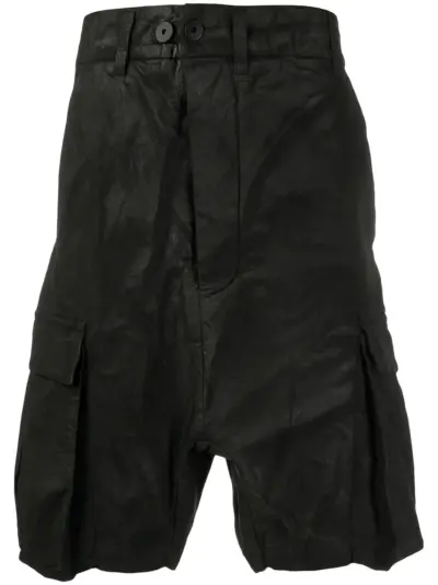 11 By Boris Bidjan Saberi drop-crotch cargo shorts - Black