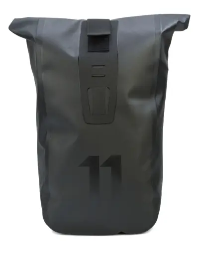 11 By Boris Bidjan Saberi logo detail backpack - Black