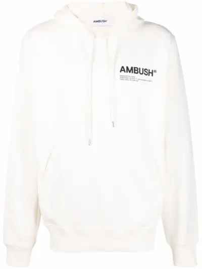 AMBUSH Workshop cotton hoodie - White