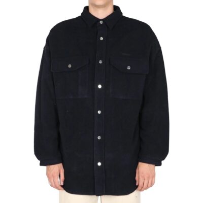 Ambush Wool Shirt Jacket Blue Acrylic - Men