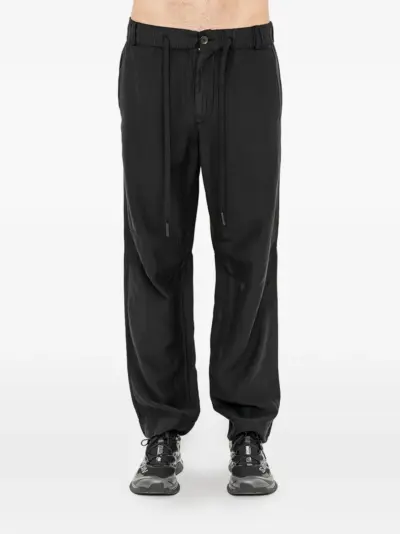 Andrea Ya'aqov drawstring-waist cropped trousers - Black