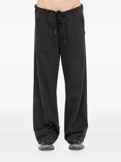 Andrea Ya'aqov drawstring wide-leg trousers - Black