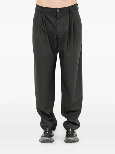 Andrea Ya'aqov pleated-detail trousers - Black