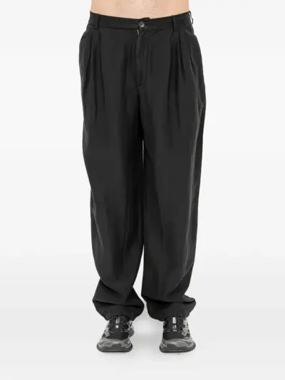 Andrea Ya'aqov pleated trousers - Black