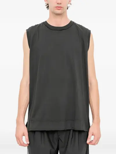 Andrea Ya'aqov sleveless panelled T-shirt - Grey