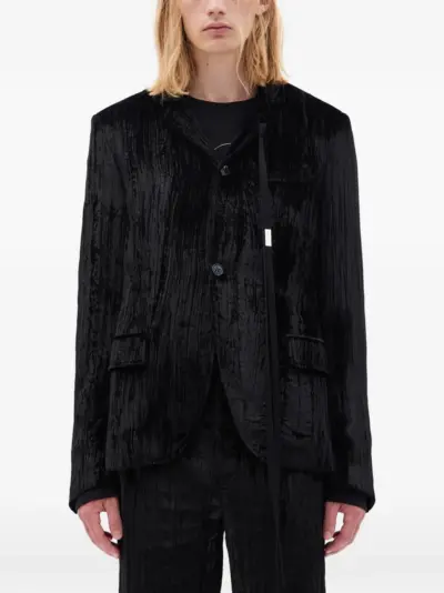 Ann Demeulemeester Lucius velvet jacket - Black