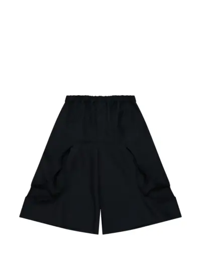 Black Comme Des Garçons cut-out wide-leg trousers