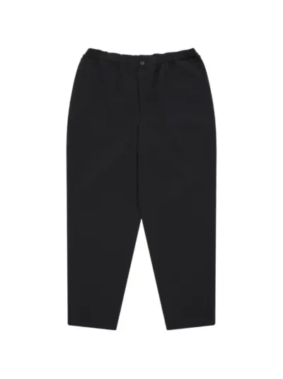 Black Comme Des Garçons elasticated-waistband tapered trousers